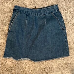 Forever 21 Blue A-Line Mini Skirt Casual